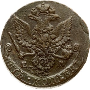 Russia 5 copechi 1781 ЕМ