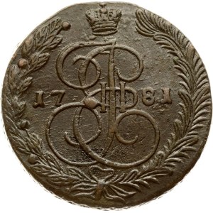 Russia 5 copechi 1781 ЕМ