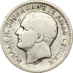 Serbia 2 Dinara 1879