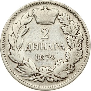 Serbia 2 Dinara 1879