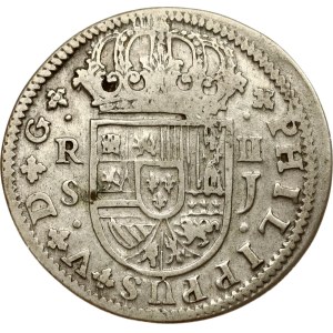 Spain 2 Reales 1722 SJ