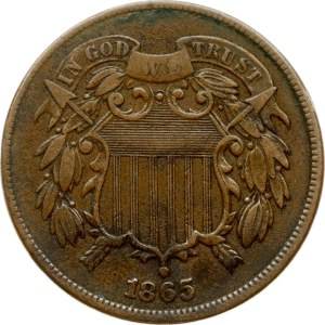 USA 2 centesimi 1865