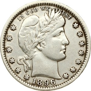 USA 1/4 Dollar 1896