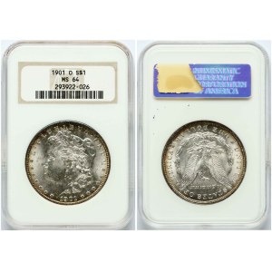 Morganov dolár USA 1901 O NGC MS 64