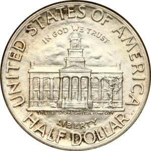 USA 1/2 dolára 1946 Iowa Centennial NGC MS 67