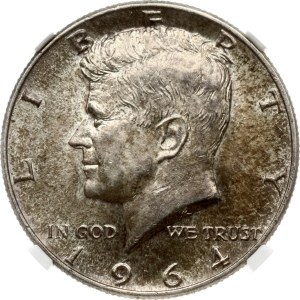 USA Kennedyho 1/2 dolár 1964 NGC MS 63