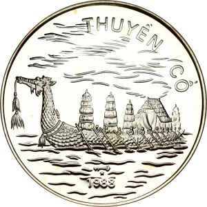 Vietnam 100 Dong 1988 Bateau-dragon