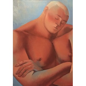 Juliusz LEWANDOWSKI /MARTY/ (né en 1977), Portrait d'un tendre barbare, 2024