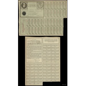 Polonia, obbligazione di prestito con premio statale del 4% per 1.000 marchi polacchi, 1920