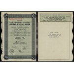 Poland, bearer share of 250 PLN, 1937, Warsaw