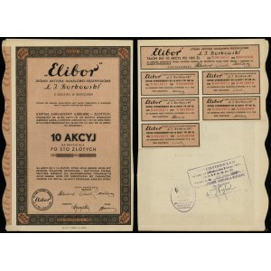 Poland, 10 shares at 100 zlotys = 1,000 zlotys, 1934, Warsaw