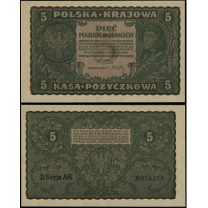 Polska, 5 marek polskich, 23.08.1919, II-AK