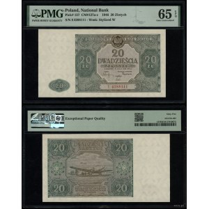Polska, 20 złotych, 15.05.1946, E