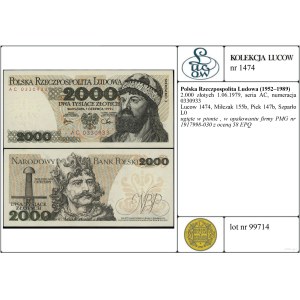 Poľsko, 2 000 PLN, 1.06.1979, AC