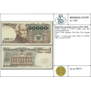 Poland, 50,000 zloty, 1.12.1989, BN