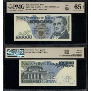 Poland, 100,000 zloty, 1.02.1990, CK