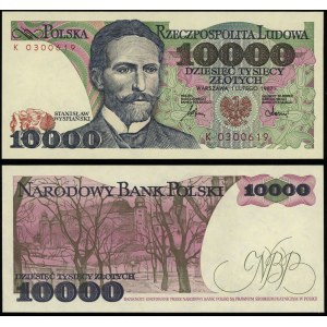 Poľsko, 10.000 PLN, 1.02.1987, K