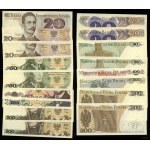 Poland, set of 8 banknotes, 1982-1988