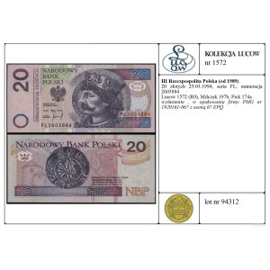 Poland, 20 gold, 25.03.1994, FL