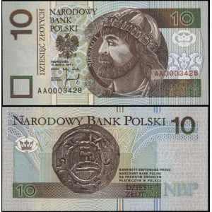 Poľsko, 10 zlotých, 25.03.1994, AA