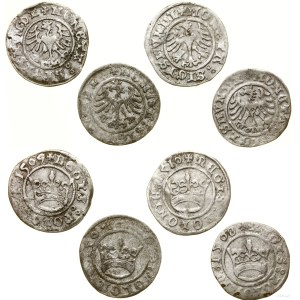 Pologne, série de 4 x demi-penny, 1507, 1508, 1509, 1510, Cracovie