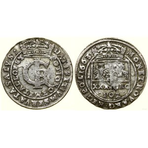Pologne, zloty (tymf), 1663, Bydgoszcz