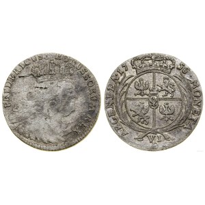 Polonia, sei pence, 1756 E, Königsberg