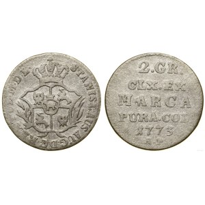 Poľsko, pol zlotého (2 groše), 1773 AP, Varšava
