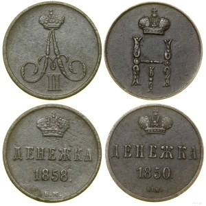 Polen, Satz: 2 x dienieżka, 1850 und 1858, Warschau