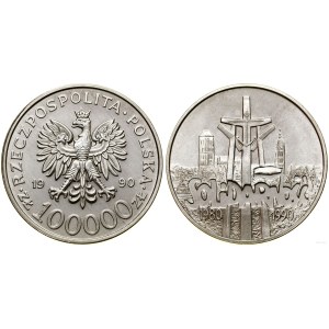 Poľsko, 100 000 PLN, 1990, USA