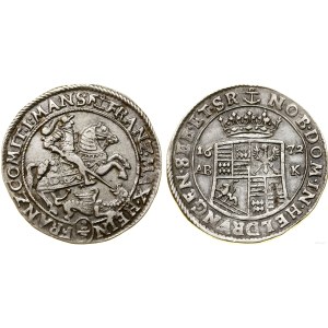 Niemcy, 1/3 talara ( 1/2 guldena ), 1672 AB-K, Eisleben