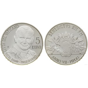 Watykan (Państwo Kościelne), 5 euro, 2011, Rzym,