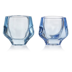 proj. Frantisek VIZNER (1936 - 2011), Pair of vases, Hermanova Glassworks
