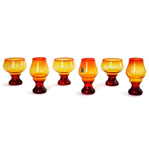 proj. Ludwik FIEDOROWICZ (b. 1948), Set of 6 glasses