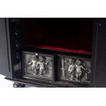 John Doe, Two-door secretaire in ebonized wood late 19th century early 20th century