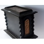 John Doe, Two-door secretaire in ebonized wood late 19th century early 20th century