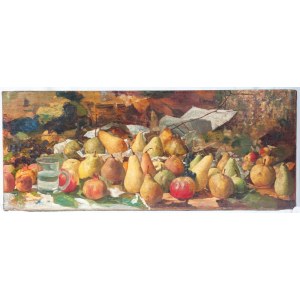 Still life with fruit and basket first half of the 20th century