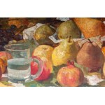 Still life with fruit and basket first half of the 20th century