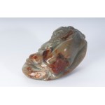 Fight between lions, jadeite sculpture China, First Republic 1912/1948