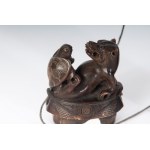 Horn vessel with dragon late Quing Dynasty period