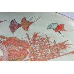 Pair of polychrome porcelain plates Meiji period