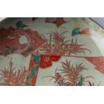 Pair of polychrome porcelain plates Meiji period