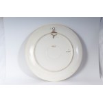 Saint George and the Dragon, polychrome ceramic plate