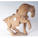 Cavallo in terracotta policroma XX secolo