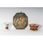 lot of three ceramic objects: 19th/20th century