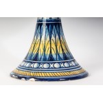 Polychrome ceramic advertising cup