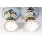 Pair of trumpet vases second half of the 19th century