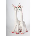 TARCISIO TOSIN (Cles, 1904 - Vicenza, 1999) Pair of giraffes, sculpture in the round