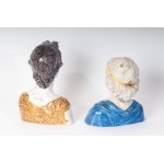 Lot of two male busts