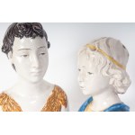 Lot of two male busts